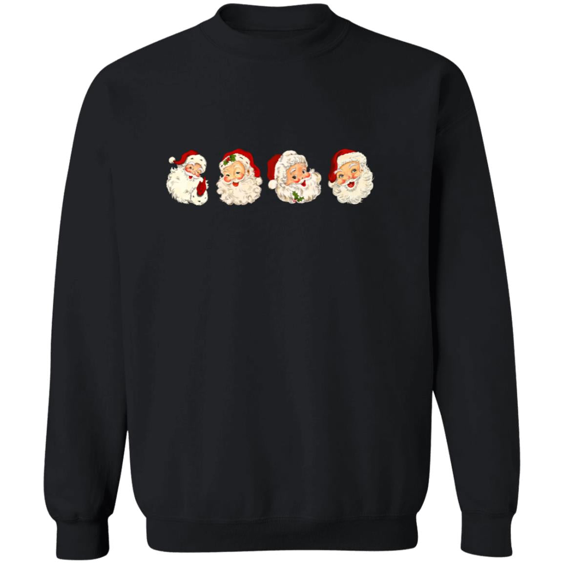 Retro Cheerful Santa | PulloverSweatshirt
