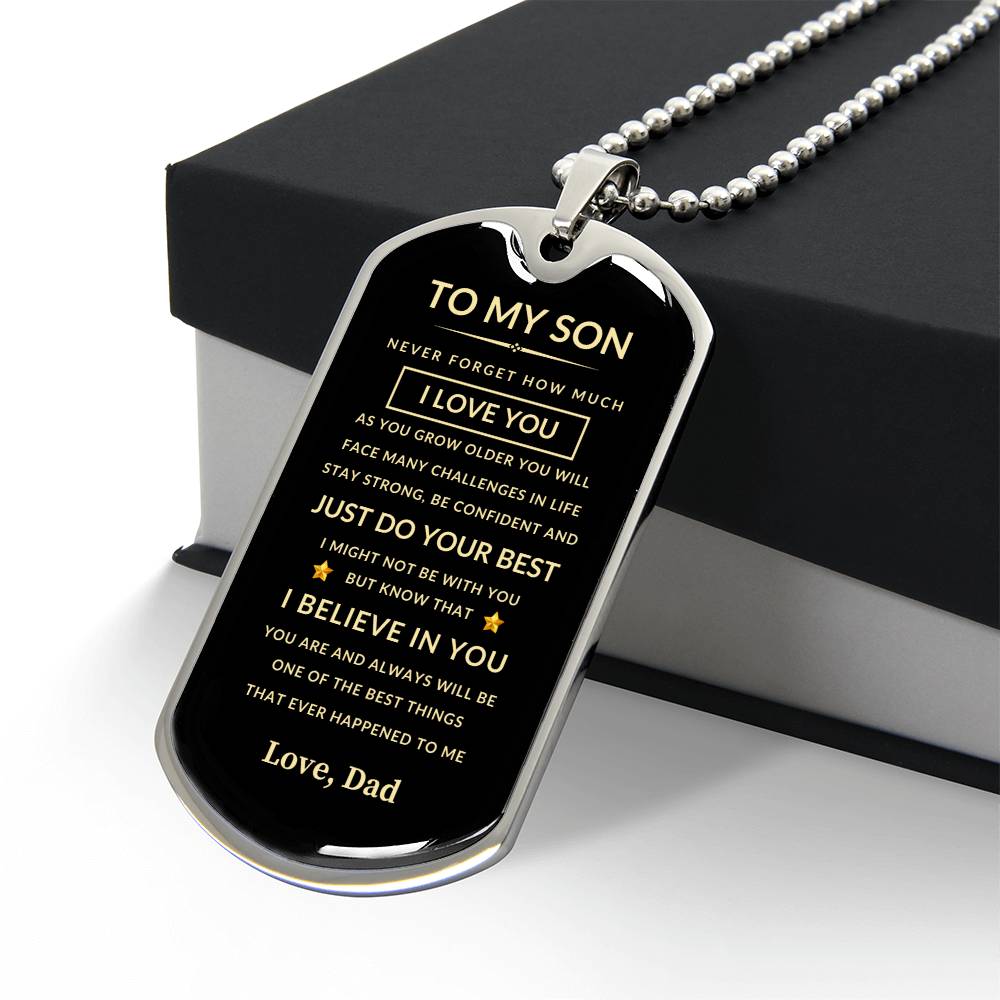 To My Son | Just Do Your Best - Love Dad