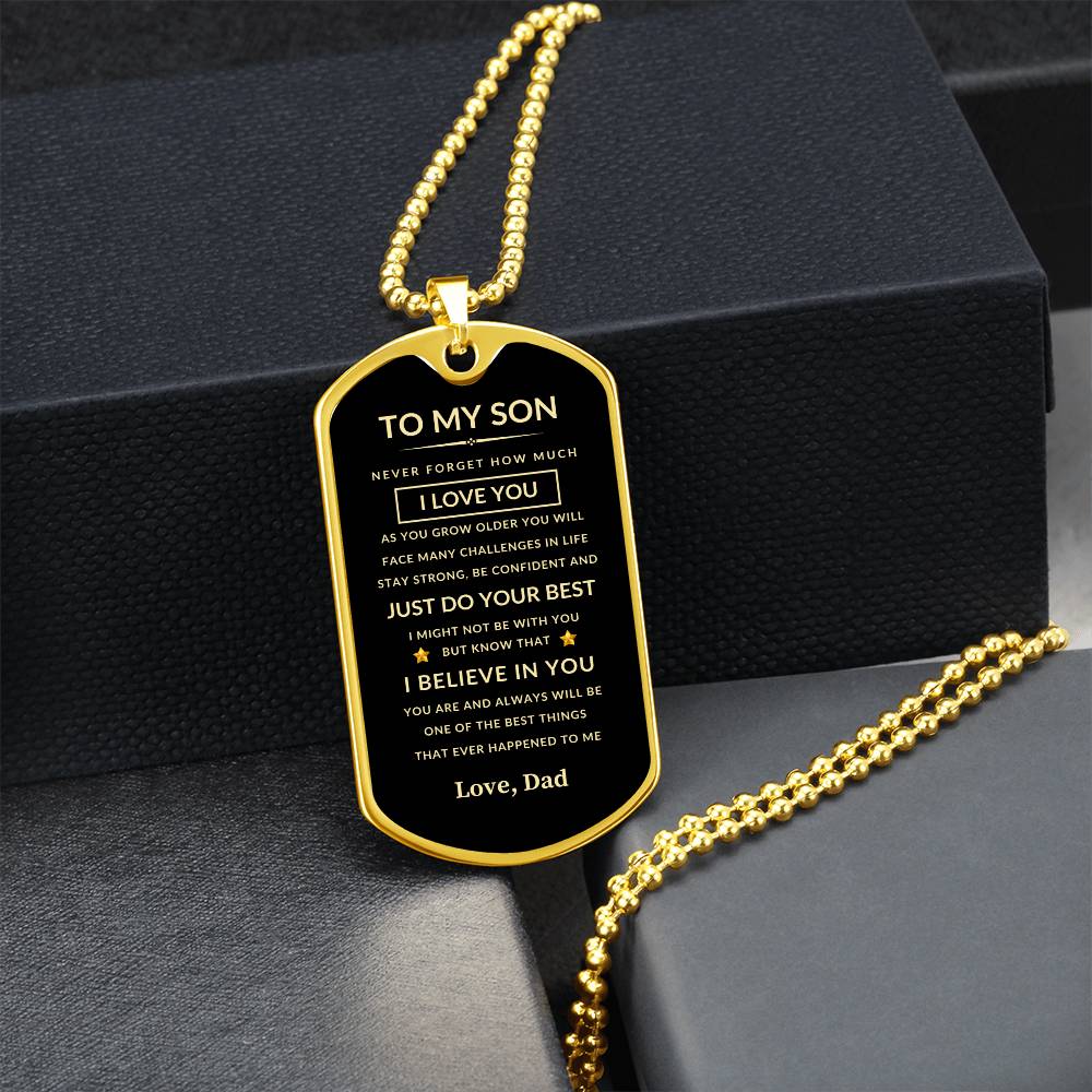 To My Son | Just Do Your Best - Love Dad