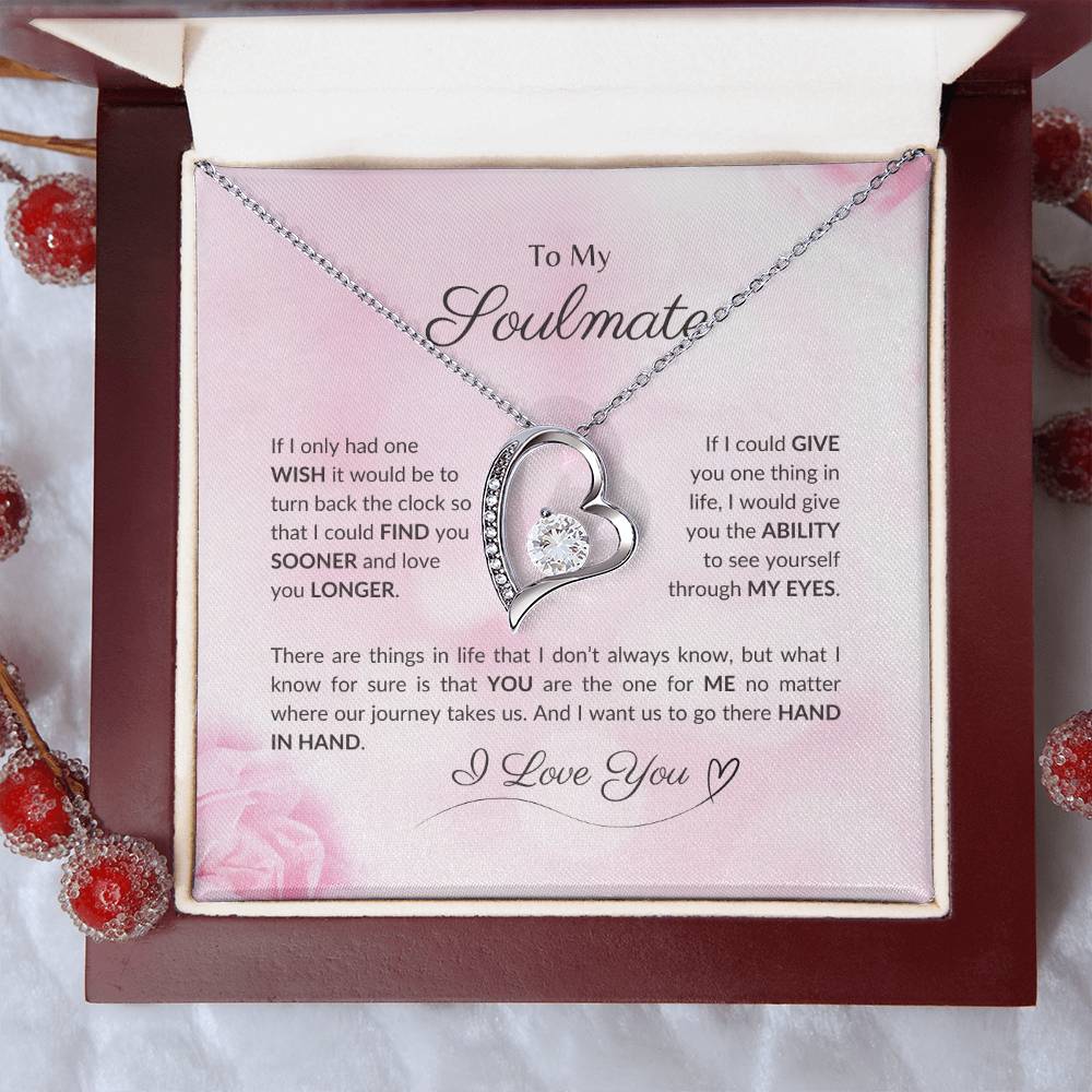 To My Soulmate | If I Only Had One Wish - Forever Love Necklace
