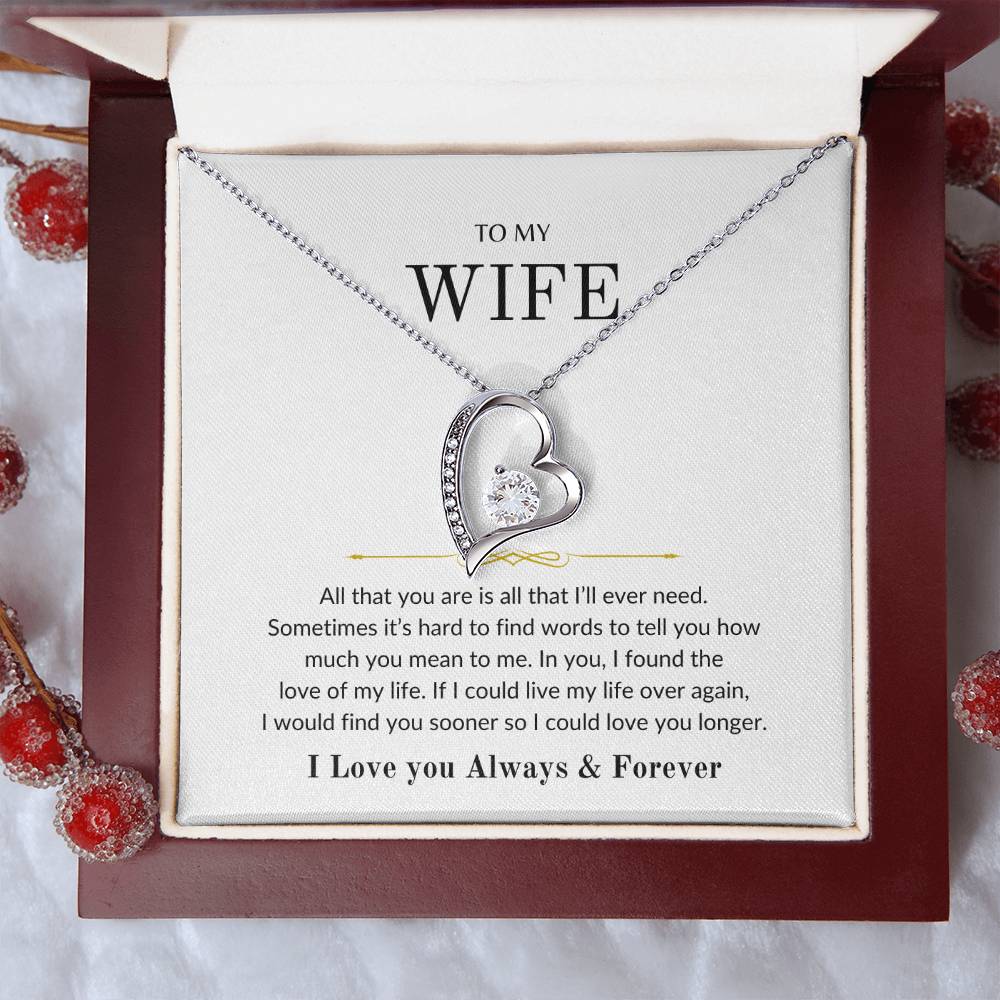 To My Wife | All that you are - Forever Love Necklace