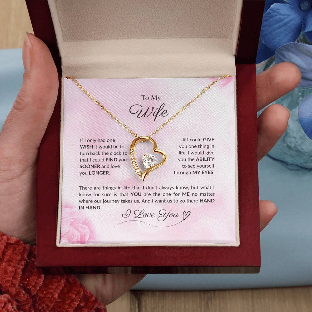 To My Wife | If I Had Only One Wish - Forever Love Necklace
