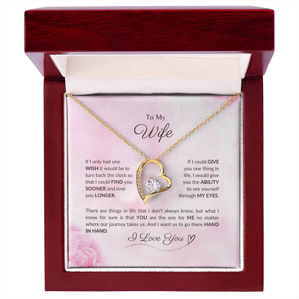 To My Wife | If I Had Only One Wish - Forever Love Necklace