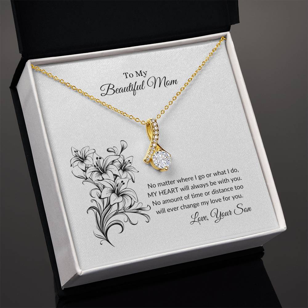 To My Beautiful Mom | My Love For You - Alluring Beauty Necklace