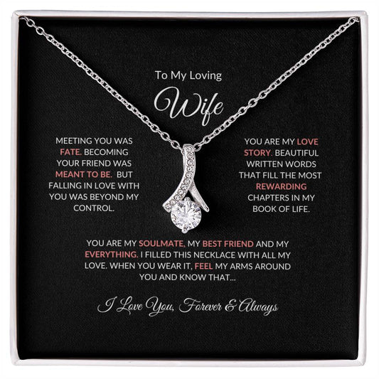 To My Loving Wife | Meeting You Was Fate - Alluring Beauty Necklace