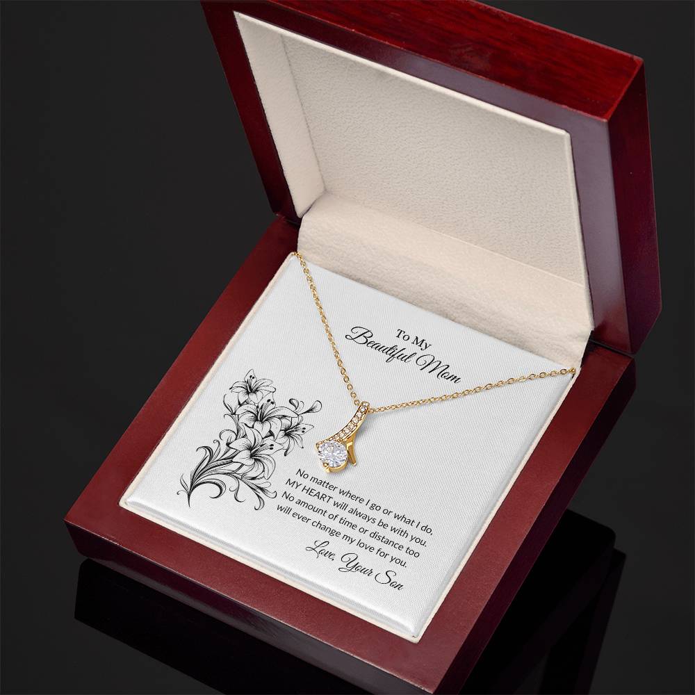 To My Beautiful Mom | My Love For You - Alluring Beauty Necklace