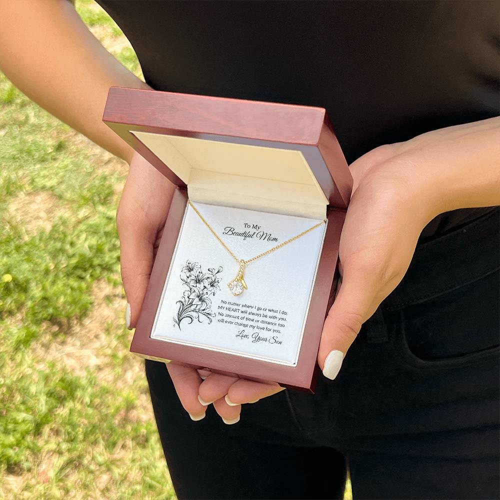 To My Beautiful Mom | My Love For You - Alluring Beauty Necklace
