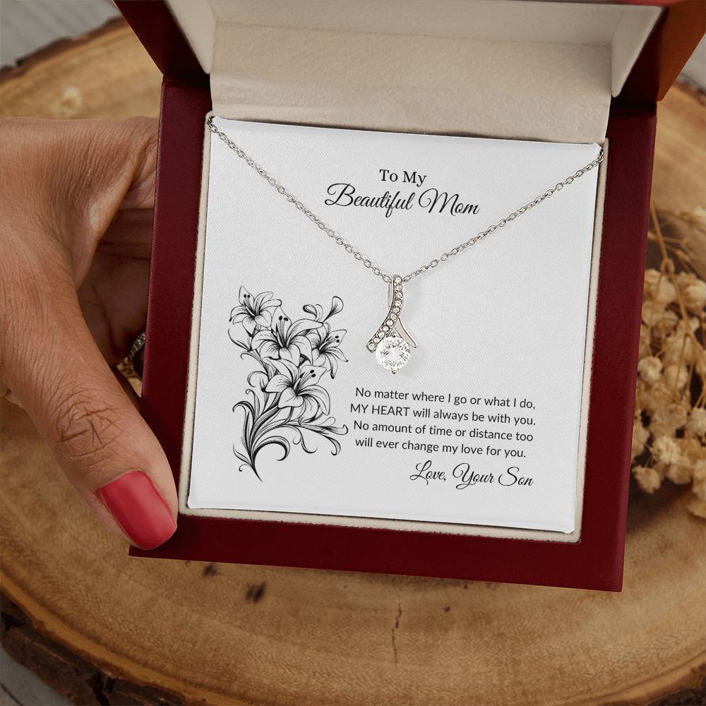 To My Beautiful Mom | My Love For You - Alluring Beauty Necklace