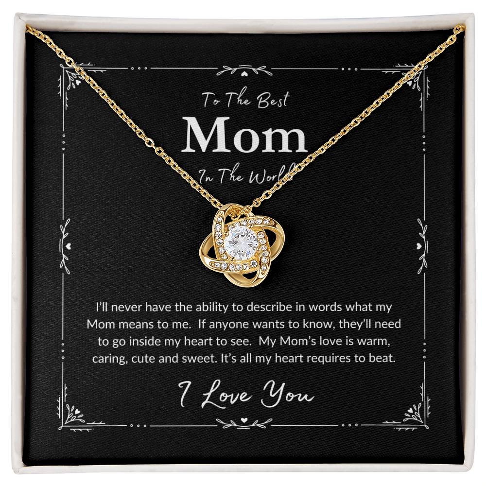 To The Best Mom | Love Knot Necklace