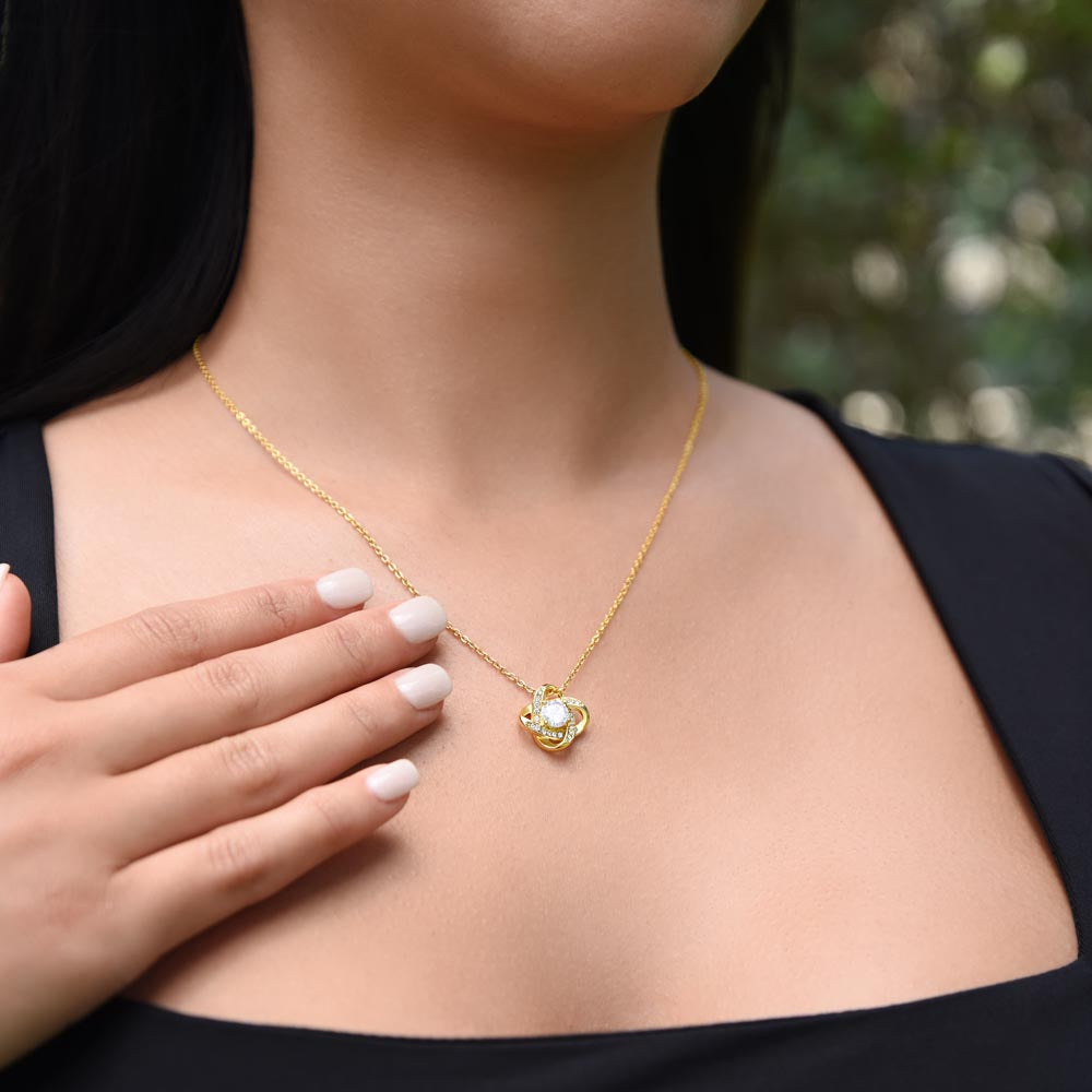 To My Beautiful Soulmate | Back In Time - Love Knot Necklace