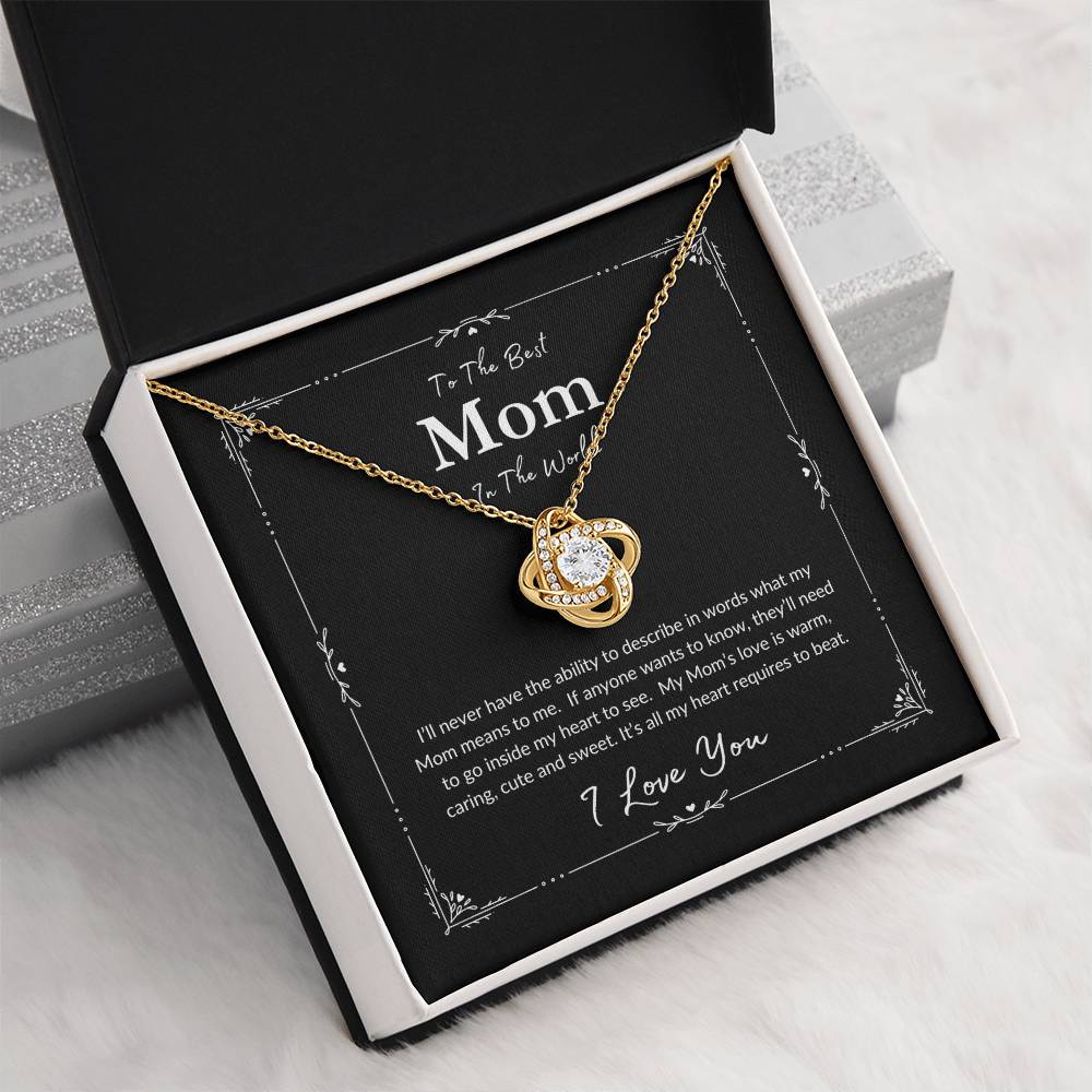 To The Best Mom | Love Knot Necklace