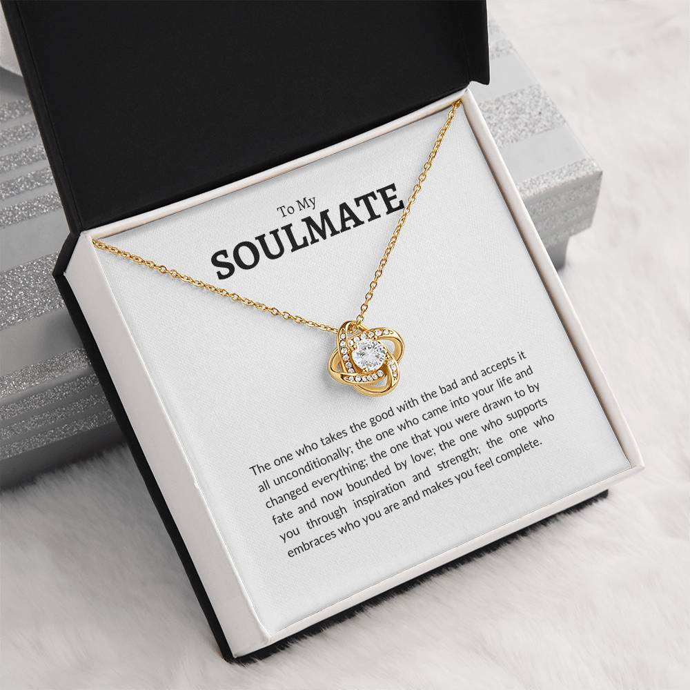 To My Soulmate | Love Knot Necklace