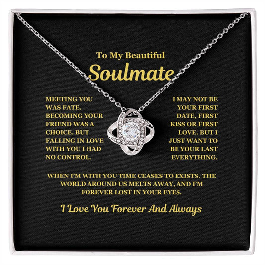 Soulmate | Meeting You Was Fate - Love Knot Necklace