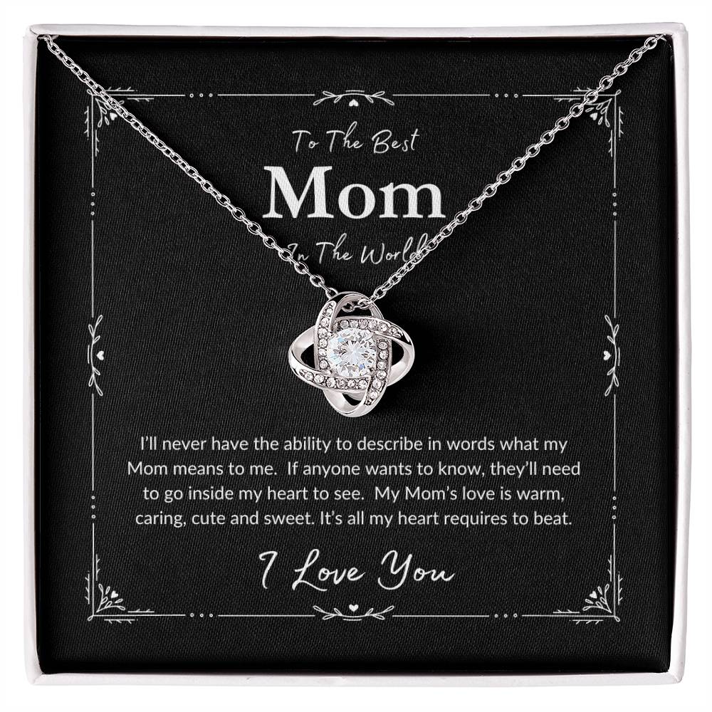 To The Best Mom | Love Knot Necklace