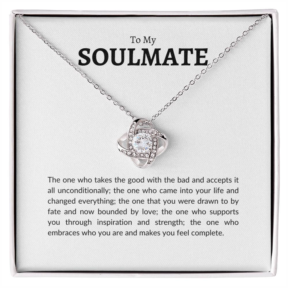 To My Soulmate | Love Knot Necklace