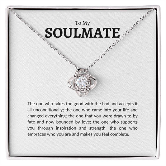 To My Soulmate | Love Knot Necklace