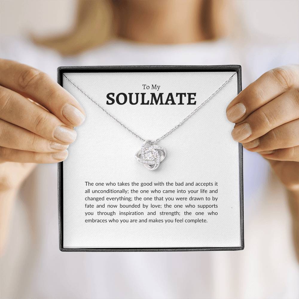To My Soulmate | Love Knot Necklace