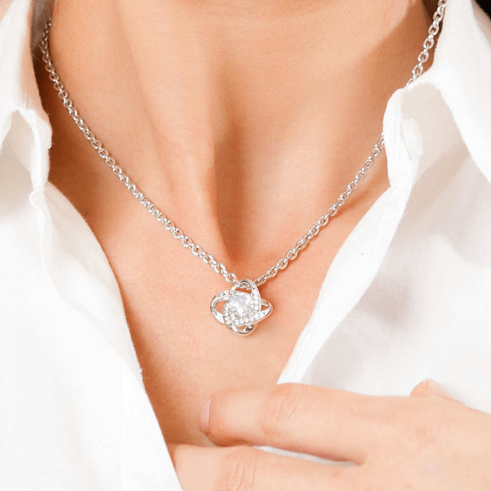 To My Girlfriend | The Day I Met You - Love Knot Necklace
