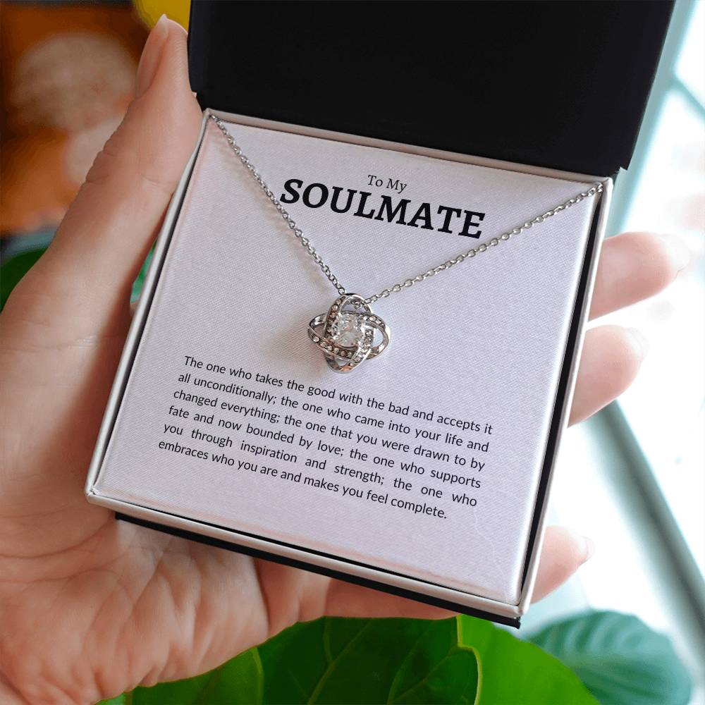 To My Soulmate | Love Knot Necklace