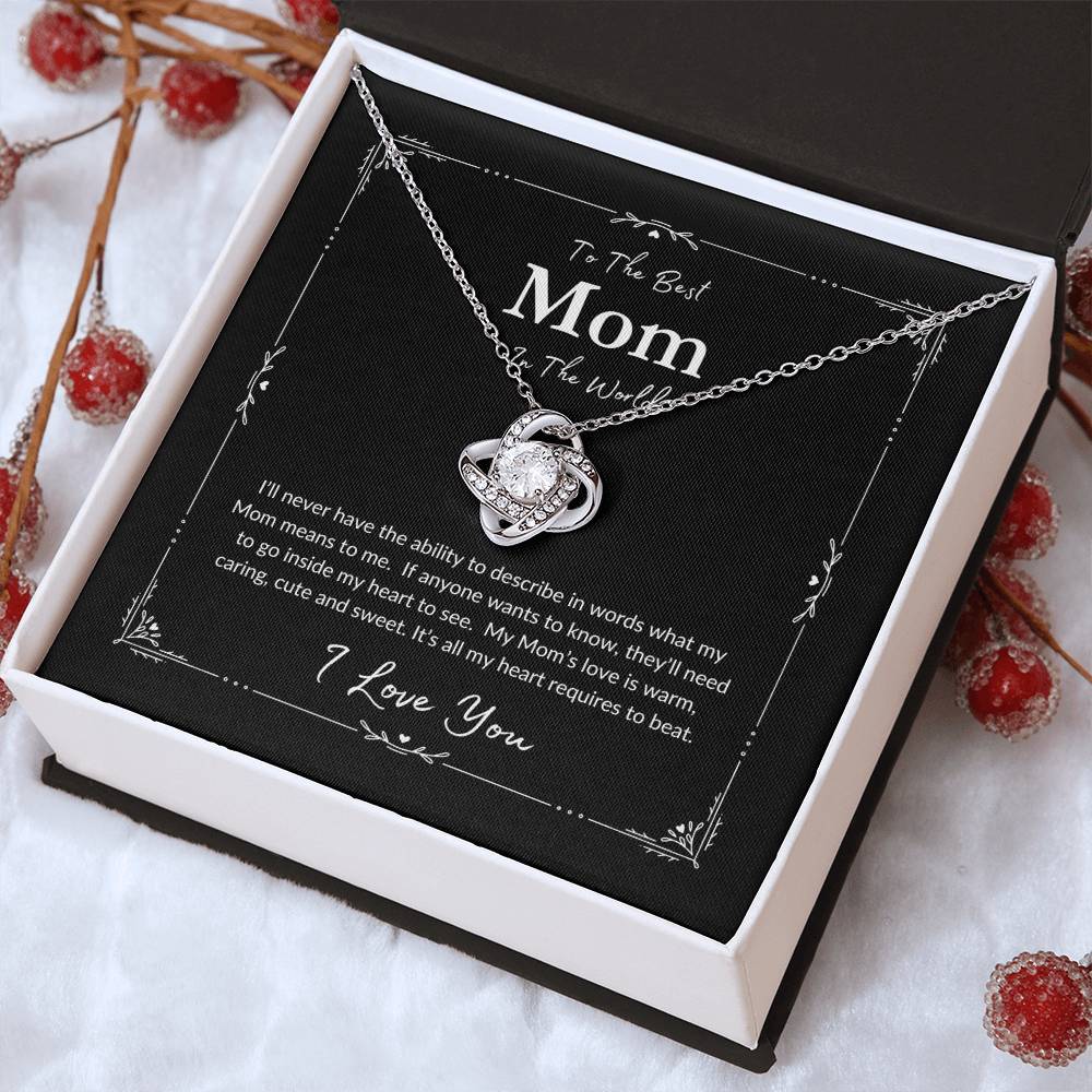 To The Best Mom | Love Knot Necklace