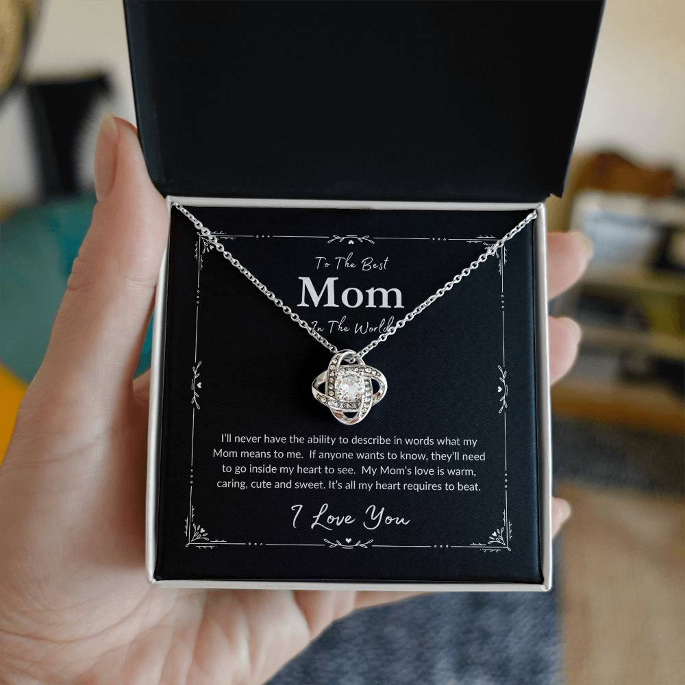 To The Best Mom | Love Knot Necklace