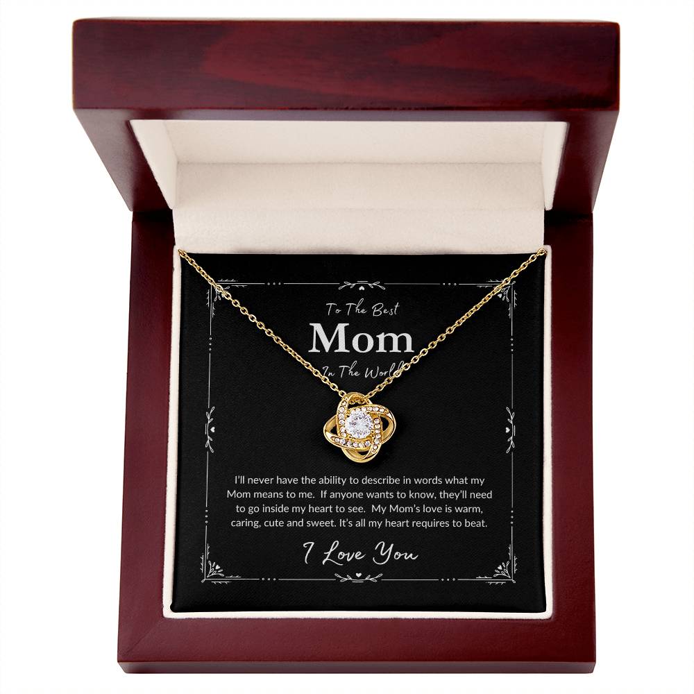 To The Best Mom | Love Knot Necklace