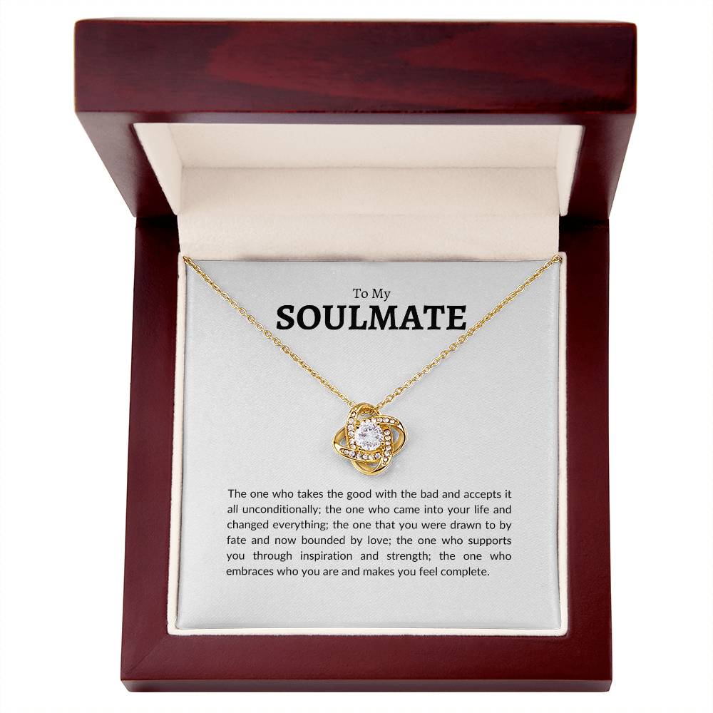 To My Soulmate | Love Knot Necklace
