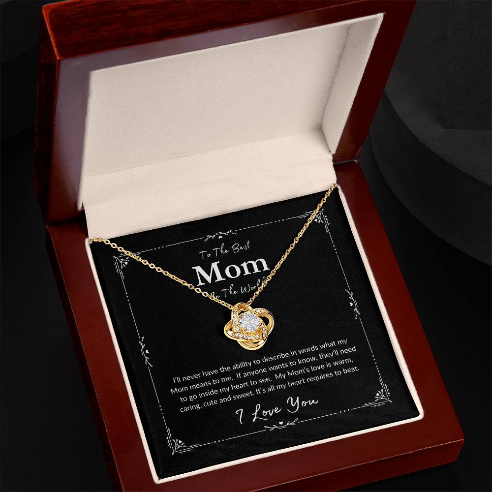 To The Best Mom | Love Knot Necklace