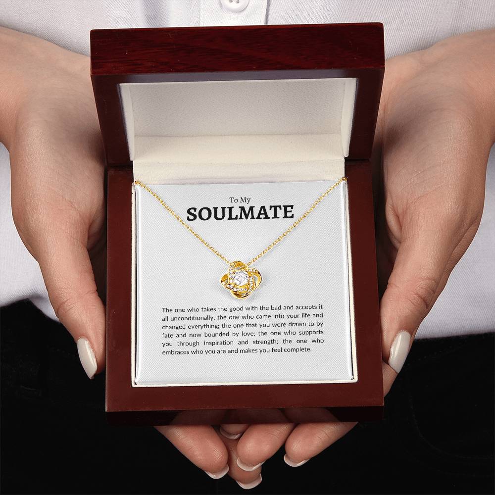 To My Soulmate | Love Knot Necklace