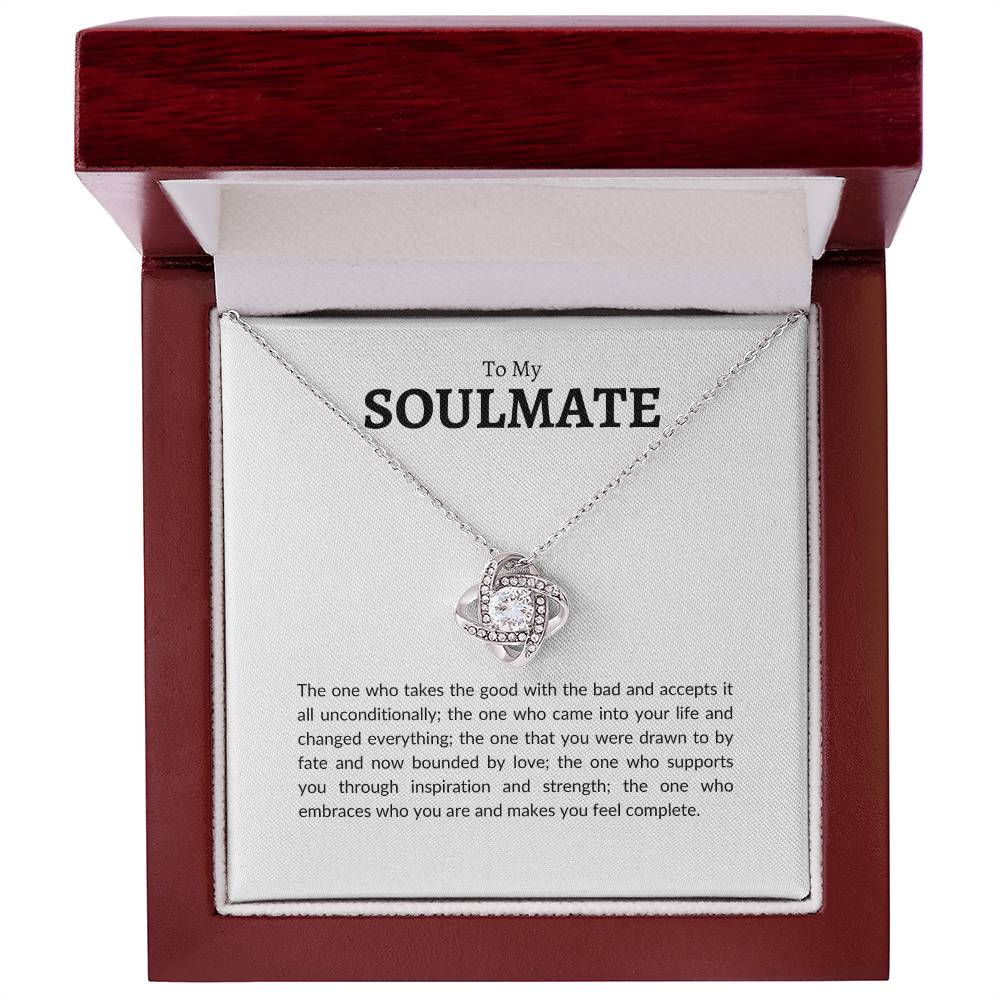 To My Soulmate | Love Knot Necklace