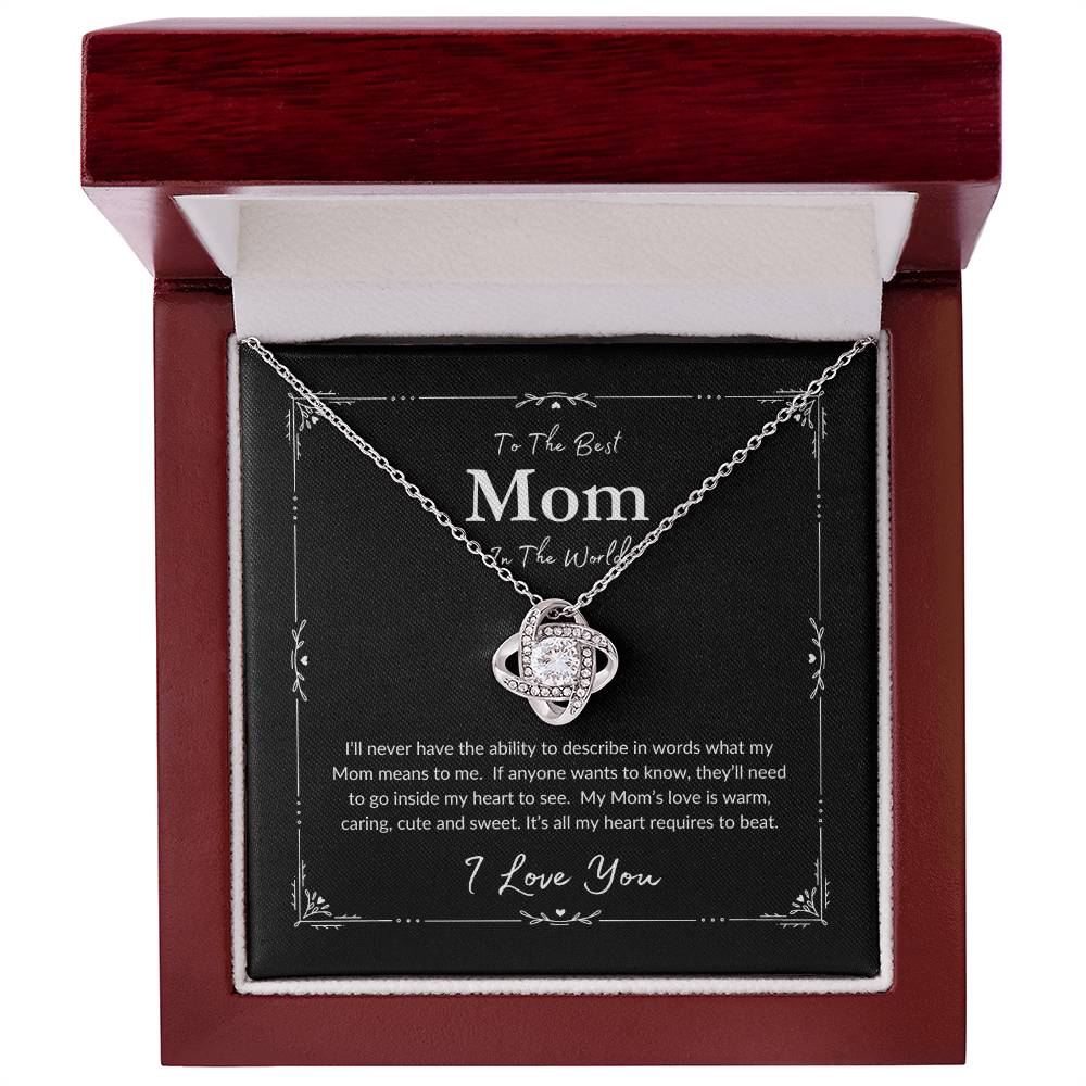 To The Best Mom | Love Knot Necklace