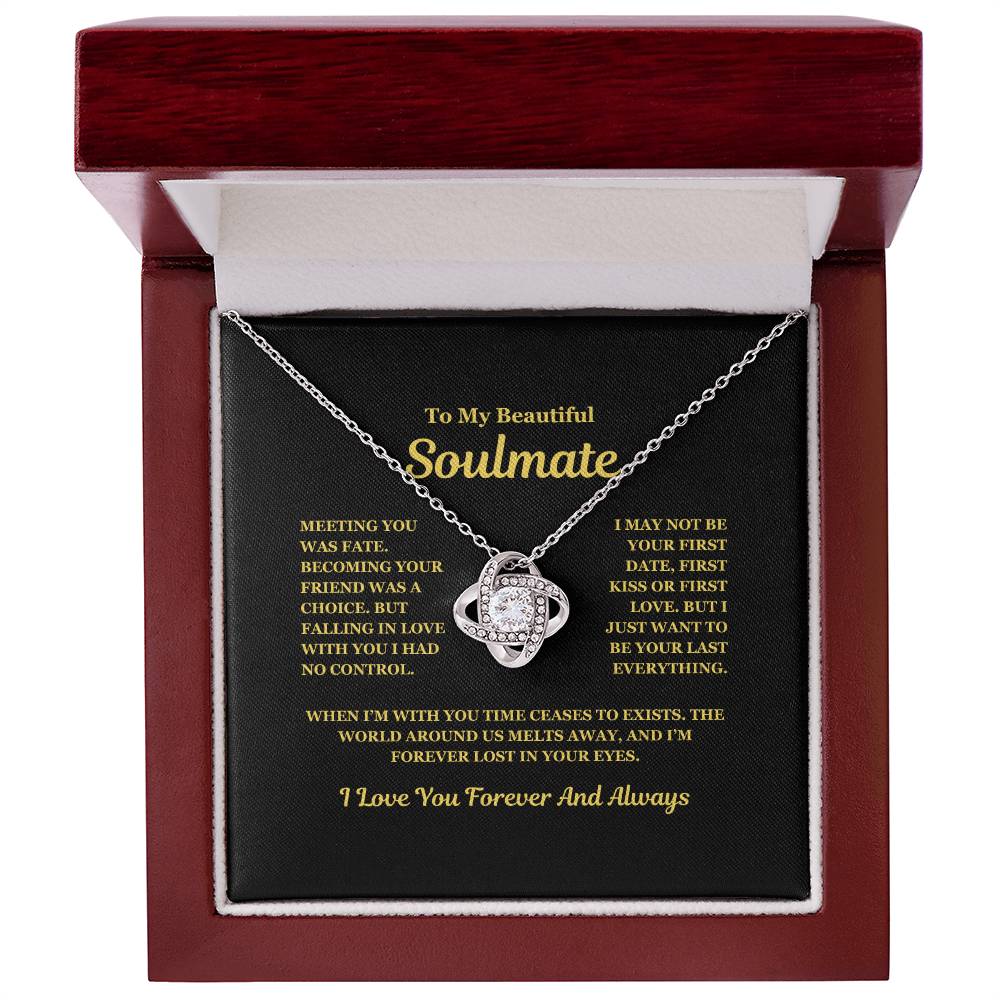Soulmate | Meeting You Was Fate - Love Knot Necklace