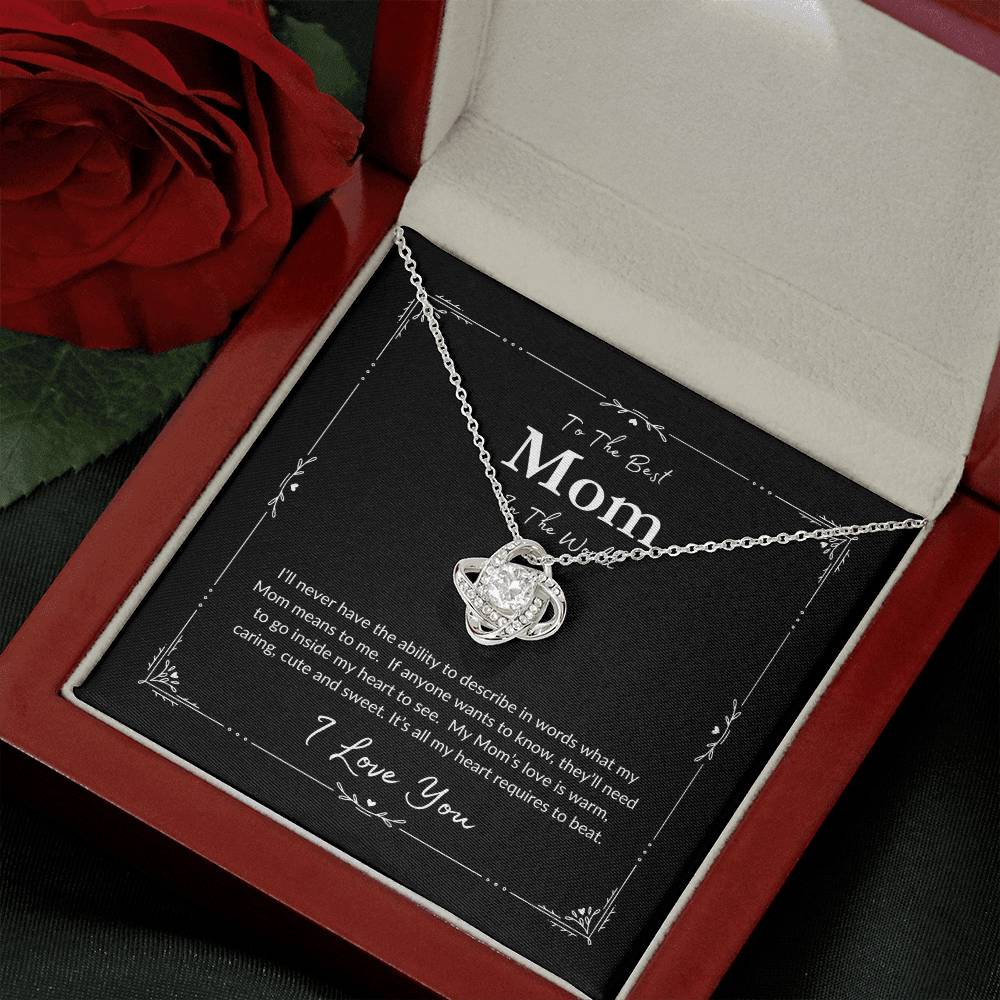 To The Best Mom | Love Knot Necklace