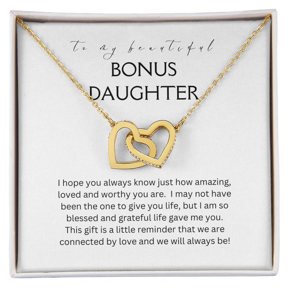 Bonus Daughter | We are Connected - Interlocking Hearts Necklace