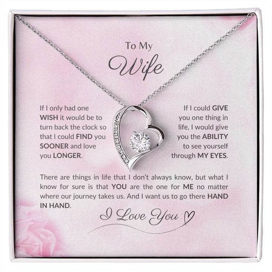 To My Wife | If I Had Only One Wish - Forever Love Necklace