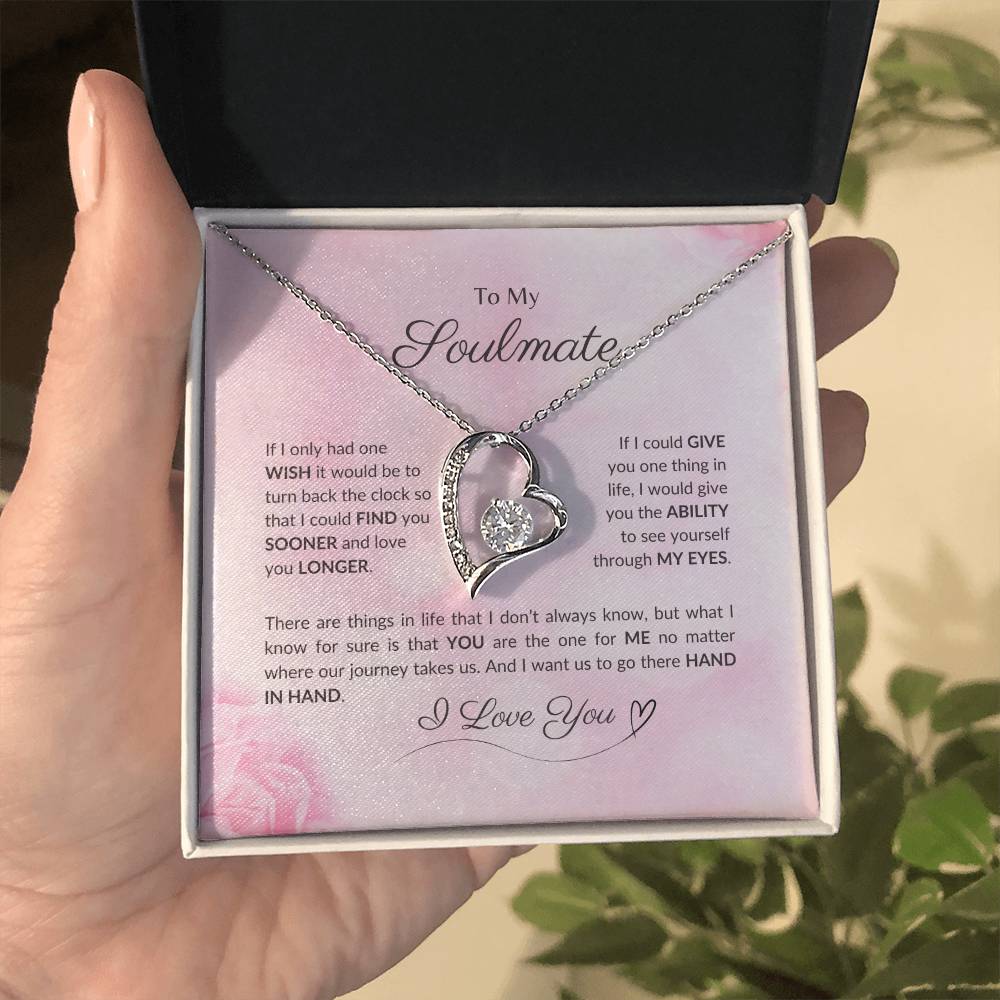 To My Soulmate | If I Only Had One Wish - Forever Love Necklace
