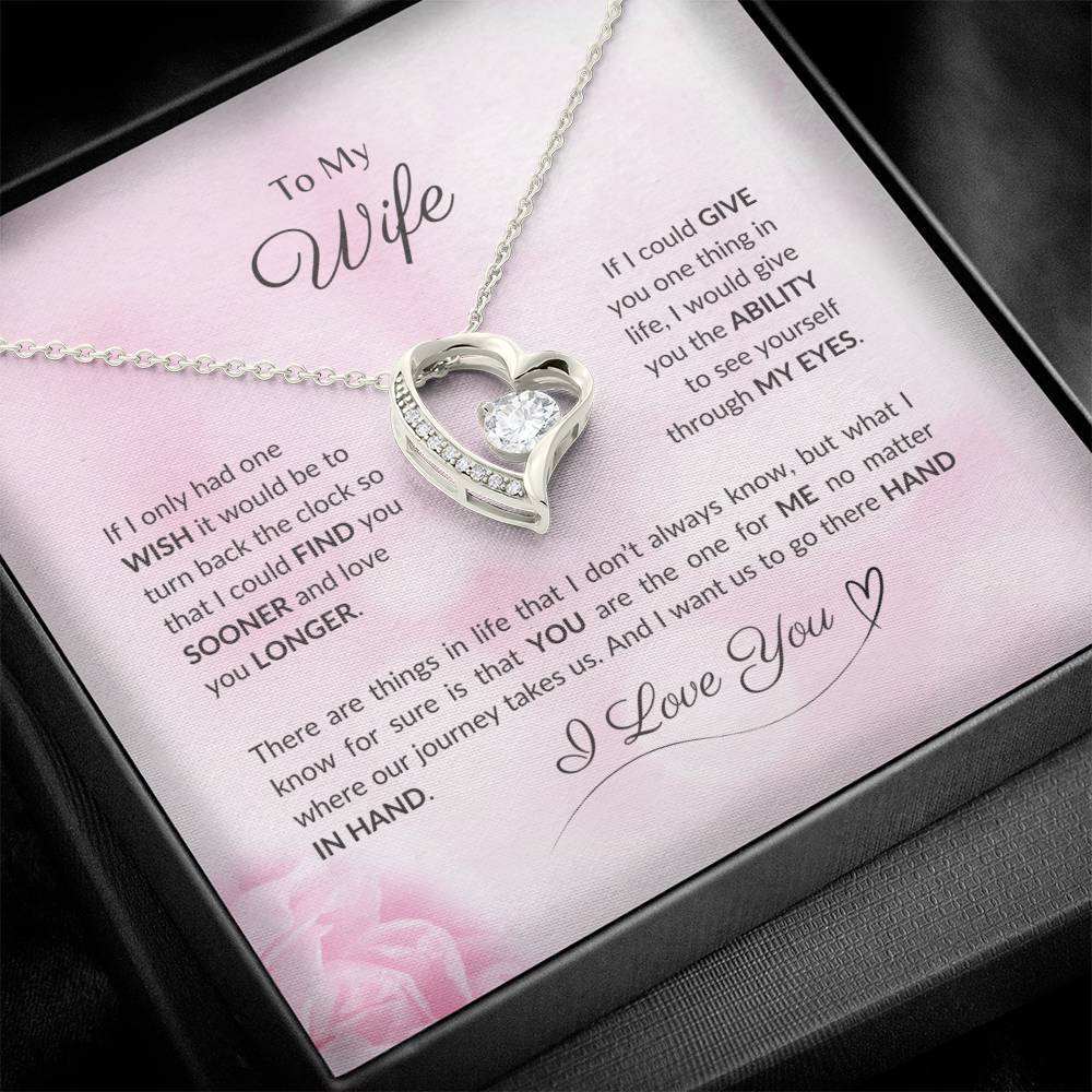 To My Wife | If I Had Only One Wish - Forever Love Necklace